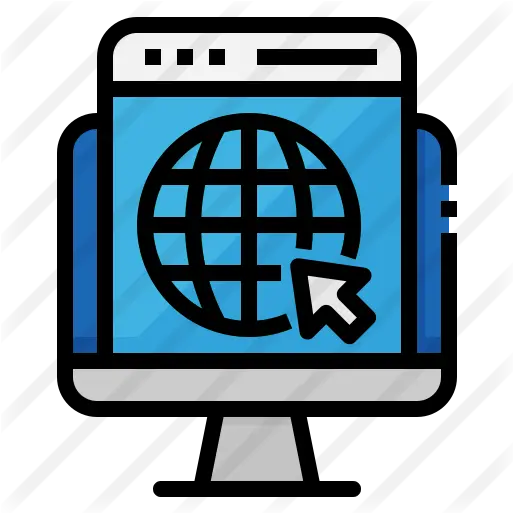 Website Free Seo And Web Icons Globalization Logo Png Website Icon Blue