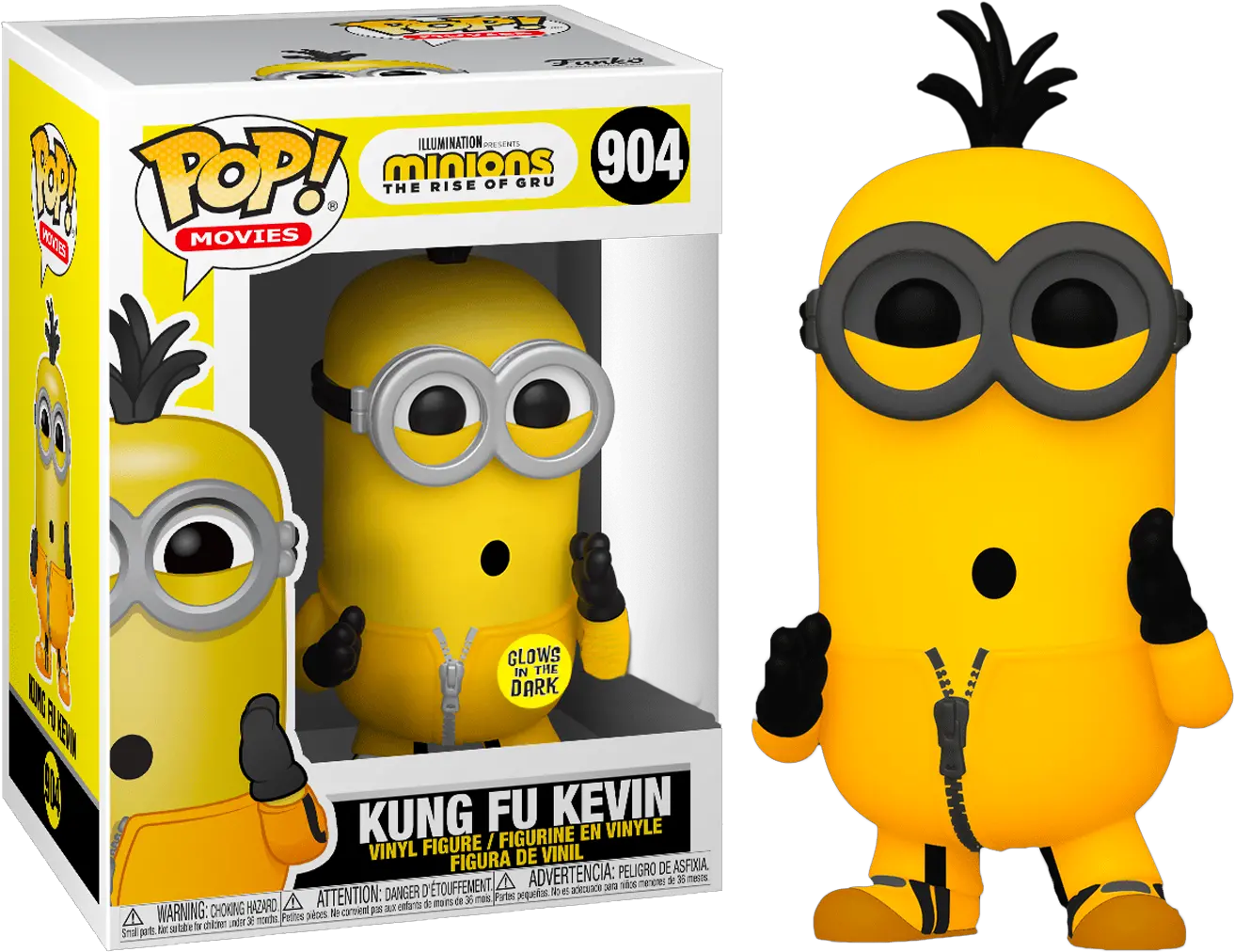 Kevin Kung Fu Glow Us Exclusive Vinyl Funko Pop Kung Fu Kevin Png Gru Transparent