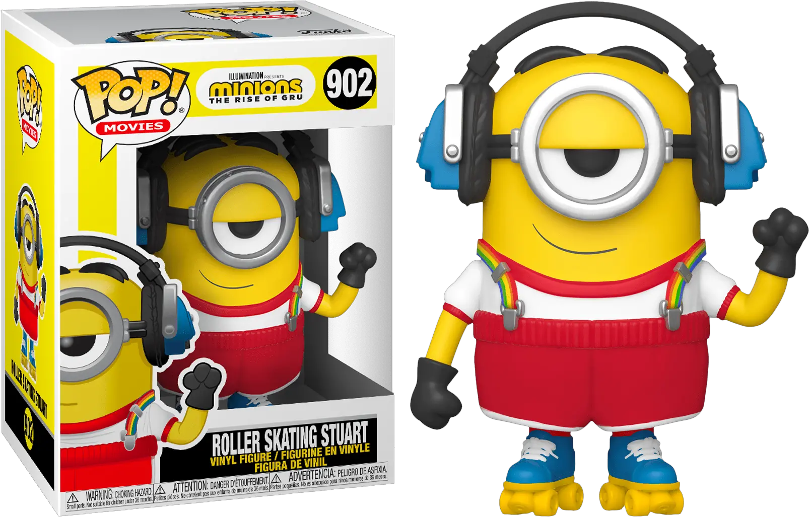 Roller Skating Stuart Vinyl Figure Funko Pop Minions The Rise Of Gru Png Gru Transparent