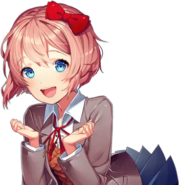 Sayori Doki Literature Club Wiki Fandom Doki Doki Literature Club Sayori Png Doki Doki Literature Club Logo Png