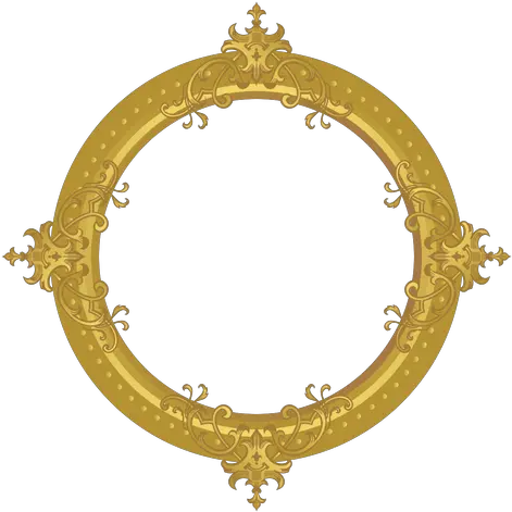 Round Golden Frame Transparent Png U0026 Svg Vector File Moldura Redonda Dourada Png Oval Png