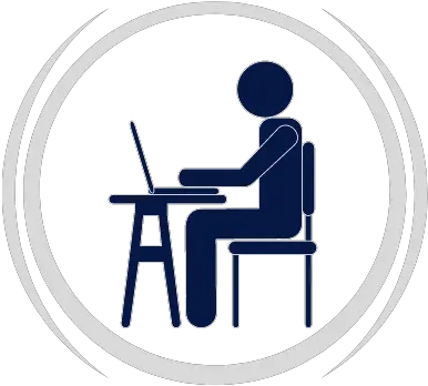 Video Tutorials Campus Technology Navigation Online Man Sitting With Lap Icon Png Office Worker Icon