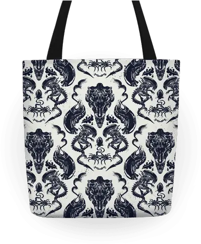 Alien Xenomorph Pattern Tote Totes Lookhuman Alien Png Xenomorph Transparent