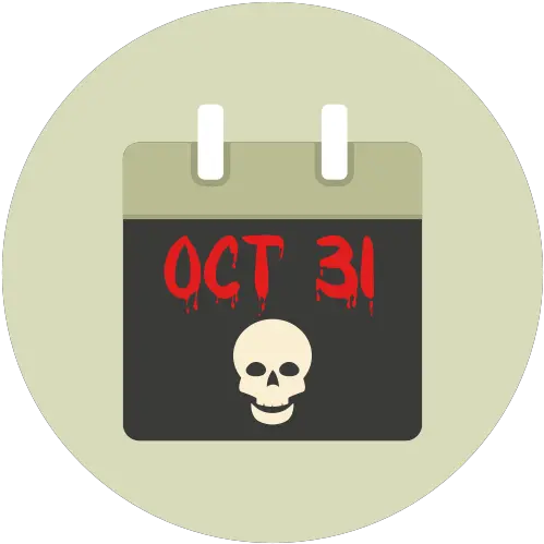 October 31 Calendar Halloween Icon October 31 On The Calendar Png October Png