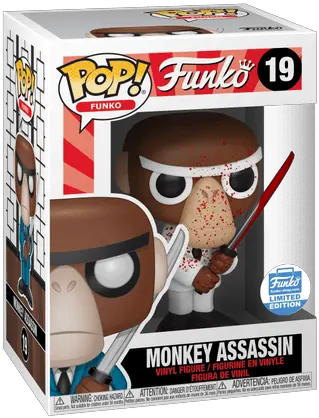 Monkey Assassin Pop Vinyl Funko Png Cute Christmas Pebbles Flintstone Icon