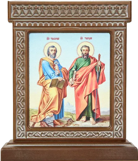 Vernissage Of History Icon Khachkar Holy Apostles Peter Picture Frame Png Su Icon