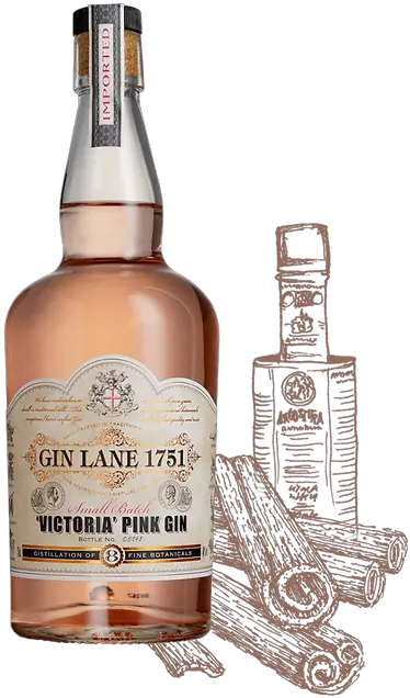 Gin Lane 1751 The Gins Gin Lane Victoria Pink Png Gin Icon