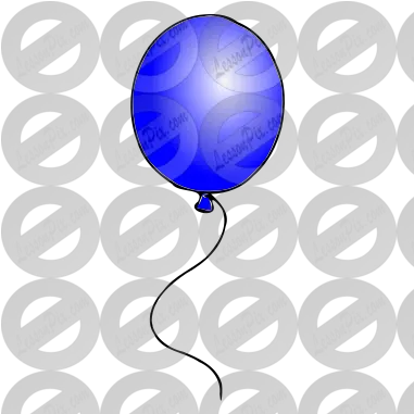 Blue Balloon Picture For Classroom Therapy Use Great Dot Png Blue Balloon Png