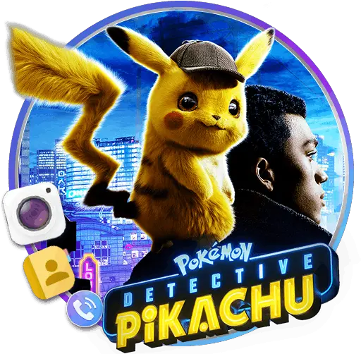 Detective Pikachu Themes Pokemon Detective Pikachu Logo Png Detective Pikachu Icon