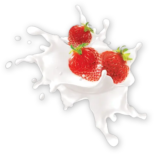 Icon Milk Fruit Splash Png Strawberries Png