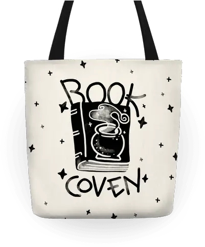 Book Coven Totes Lookhuman Tote Bag Png Book Bag Png