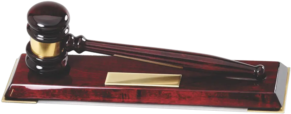 Rosewood Gavel With Stand Wood Png Gavel Transparent