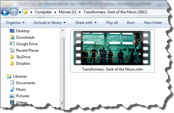 Video Thumbnails For Mkv And Flv Files Vertical Png Transformers Icon For Windows 7