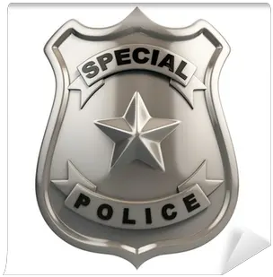 Police Badge Isolated Wall Mural Badge Png Blank Police Badge Png