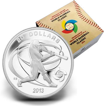 1 Oz Fine Silver Coin Coin Png World Baseball Classic Logo