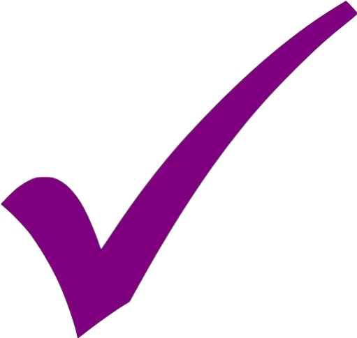 Purple Check Mark 3 Icon Free Purple Check Mark Icons Png Right Tick Icon