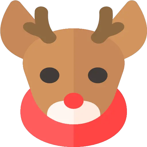 Deer Holiday Reindeer Xmas Icon Merry Flat Christmas Png Deer Icon Png