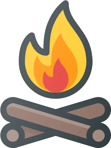 Campfire Png Logo Transparant Camping Campfire Icon