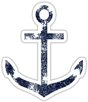 Blue Grunge Nautical Anchor By Pencreations Solid Png Grunge Cross Png