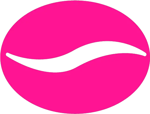Deep Pink Coffee Bean 2 Icon Free Deep Pink Coffee Icons Coffee Beans Icon Pink Png Bean Icon