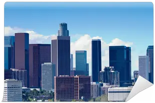 Los Angeles Skyline Wall Mural Pixers Skyline Png Los Angeles Skyline Png