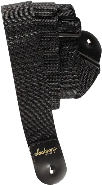 Jackson 2 Poly Guitar Strap Black Guitar Png Jackson Guitars Logo