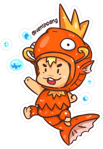 Recolor Pokemon Orange Magikarp Kid Magrimp Vent Hoang Magikarp Png Magikarp Png