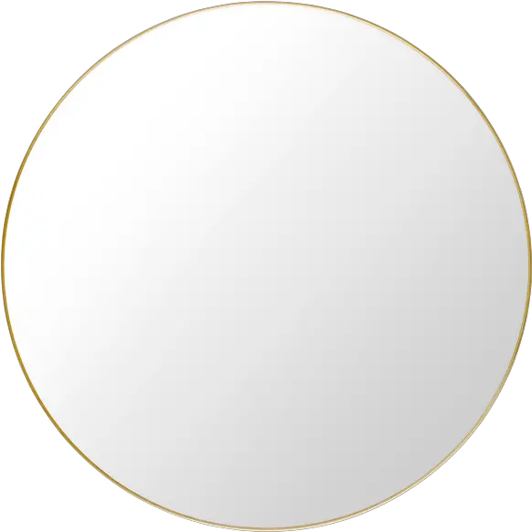 Download Hd Round Mirror By Gubi Grand Miroir Rond Png Mirror Png