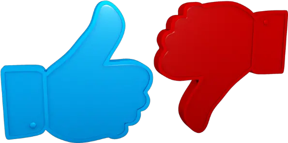 Red Thumbs Down For Mar 18 Builder Thumbs Up And Down Transparent Png Thumbs Down Png