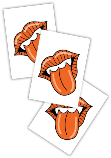 Vampire 3 Pack Temporary Tattoos Clip Art Png Vampire Transparent