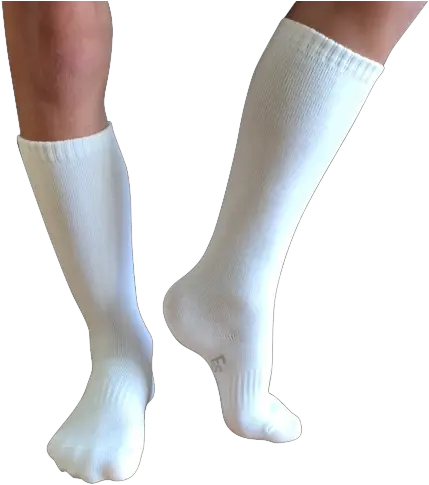 1 Pair White Kneehigh Socks Knee High Socks White Png Socks Png