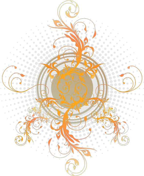 Flora Abstract Filigree Free Vector Graphic On Pixabay Fantasy Black Sun Symbol Png Filigree Png