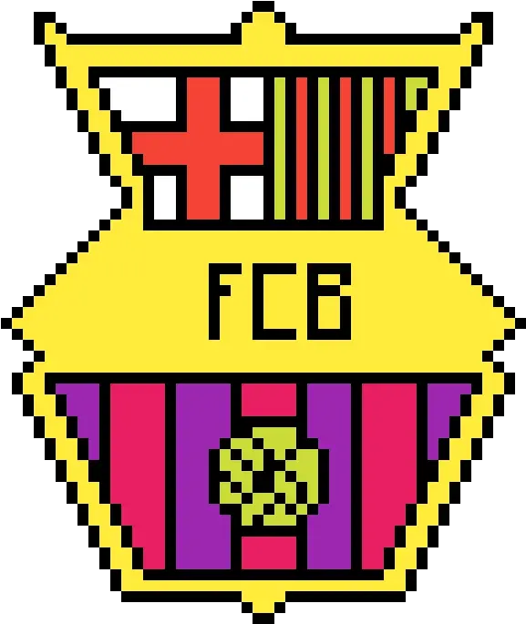 Pixilart Fcb Logo Pixle Art By Anonymous Emblem Png Fcb Logo