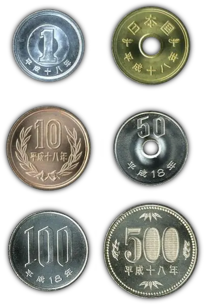 Jpy Coins Japanese Money Coins Png Coins Png
