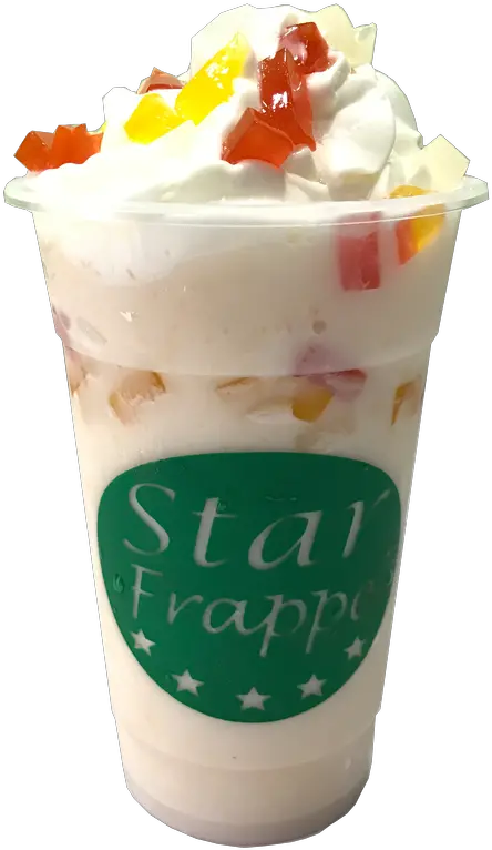 Download Hd Star Frappe Food Cart Products Milk Tea Star Fresh Png Shake Png