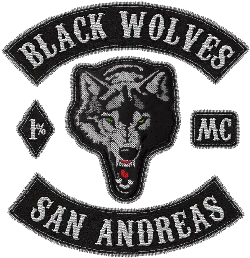 Ps4 Black Wolves Mc Crews Gtaforums Black Wolves Mc Png Black Wolf Png