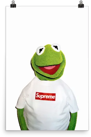 Transparent Supreme Kermit The Frog Supreme Kermit Poster Png Kermit Transparent