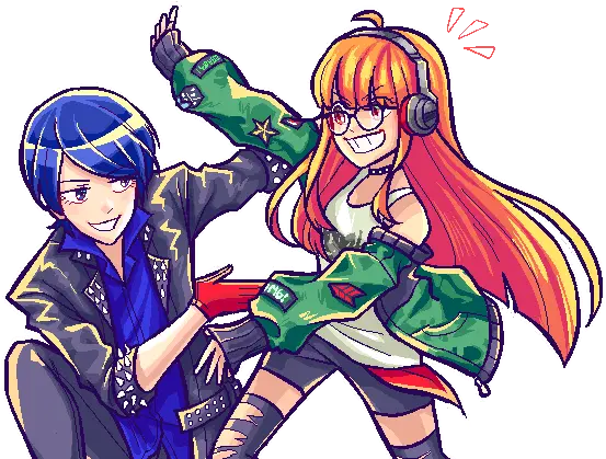 Gummu Gummymela Twitter Persona 5 Joker Dancing Yusuke And Futaba Png Persona 5 Yusuke Icon