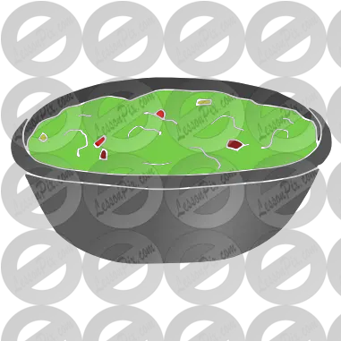 Guacamole Stencil For Classroom Therapy Use Great Illustration Png Guacamole Png