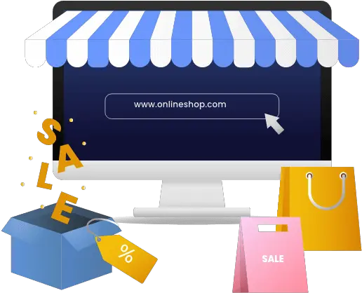 Shopping Website Builder Build A Cart Free Png Online Shop Icon Vector