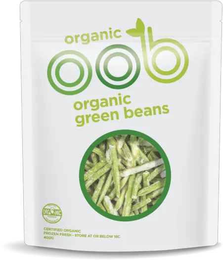 Oob Organic Green Beans 400g Organic Mixed Berries Png Green Beans Png