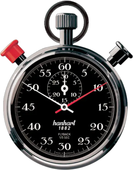 Hanhart Split Seconds Addition Timer Flat Bezel Png Stopwatch Transparent