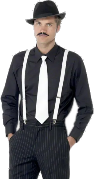 Gangster Costumes Style Gatsby Men Png Gangster Hat Png