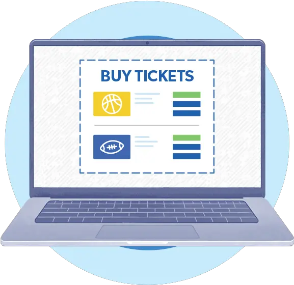 How To Buy Digital Event Tickets Hometown Ticketing Office Equipment Png Go To Website Icon