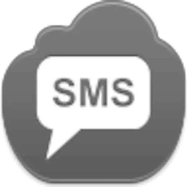 Download Text Message Icon Black Facebook Full Size Png Sms Facebook Image Png