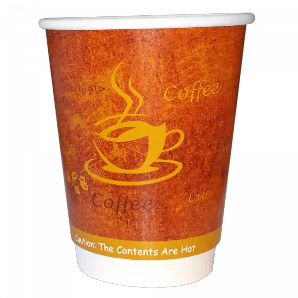 Rimini 12oz 500 Double Wall Paper Cups Caffeinated Drink Png Double Cup Png