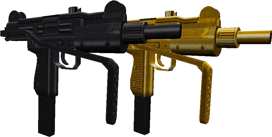 Hd Uzi Gold Uzi Png Uzi Png