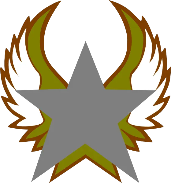 Silver Star With Gold Wings Clip Art Clip Art Png Gold Wings Png
