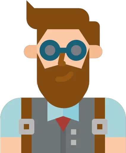 Free Icon Barista Happy Png Hipster Icon Vector