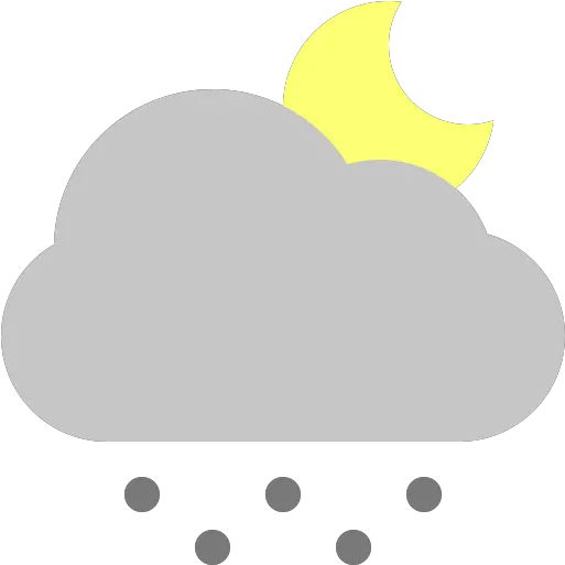 Moon Snow Cloud Icon Png Weather Channel App